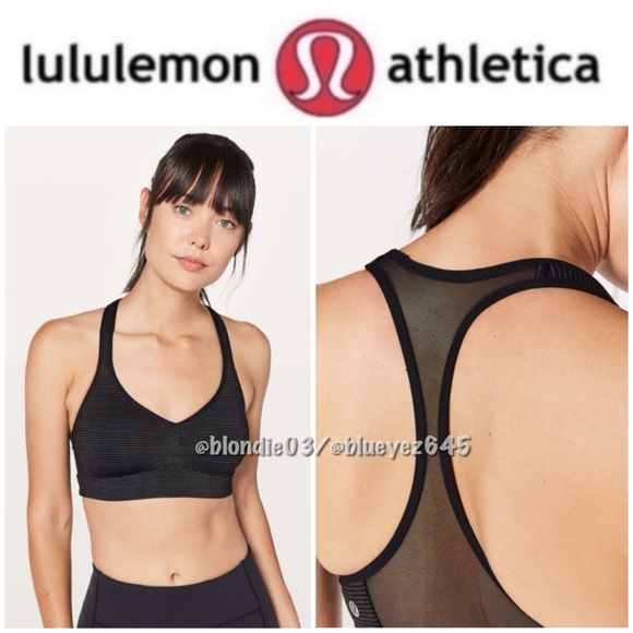 Lululemon Speed Up Bra Anti-Stink in Black 8 - Picture 1 of 5